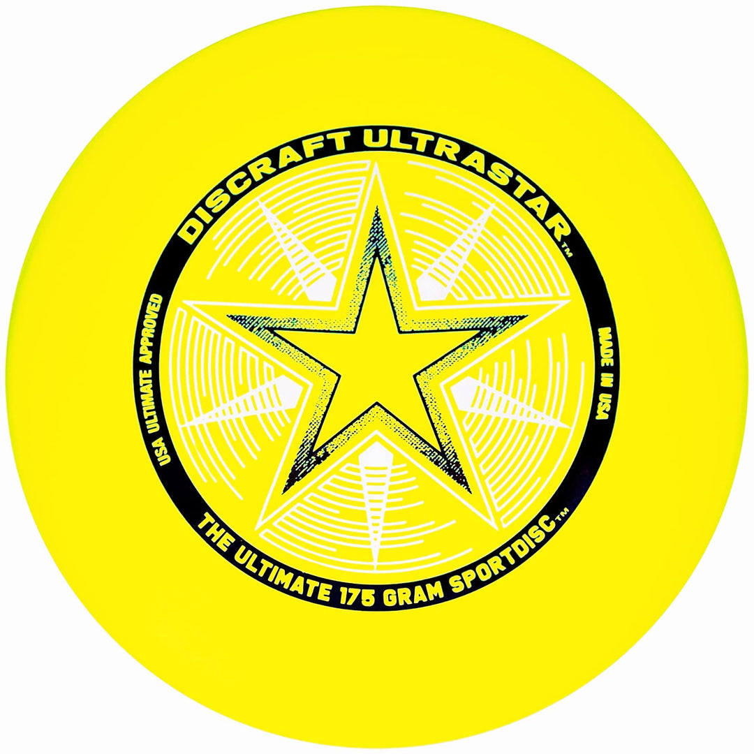 Discraft Unisex – Erwachsene Ultrastar Frisbeescheibe 27,5cm gelb, 27,5cm gelb
