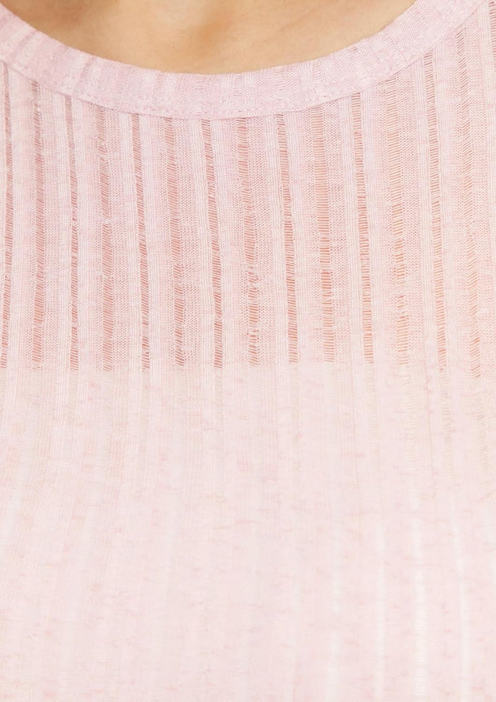QS Leicht transparentes Longsleeve mit Strukturmuster L 4176_altrosa, L 4176_altrosa