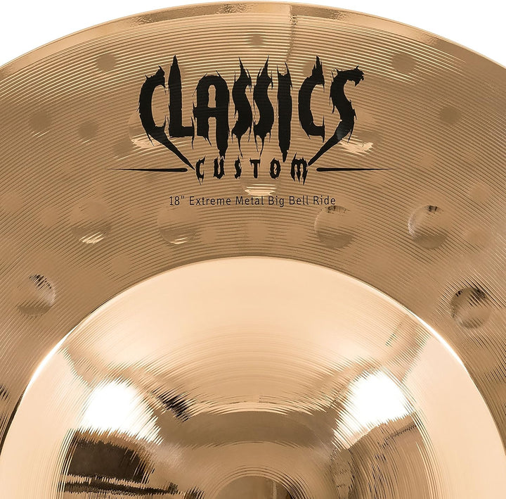 Meinl Cymbals Classics Custom Extreme Metal Big Bell Ride 18 Zoll (Video) Schlagzeug Becken (45,72cm