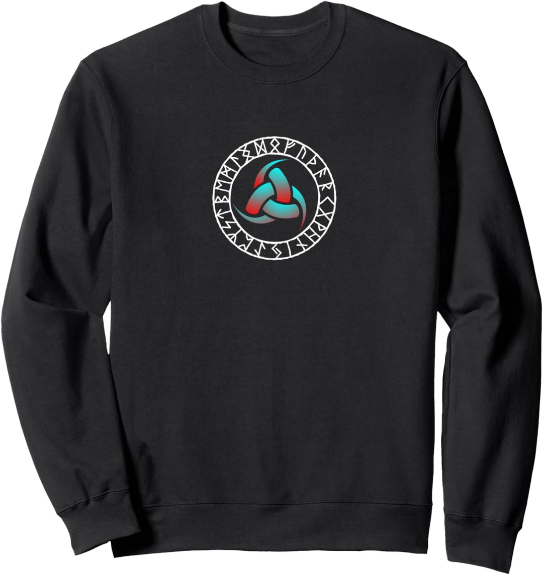 Wikinger-Symbol Triskele Odin Hörner Nordisches Zeichen Runensymbol Sweatshirt
