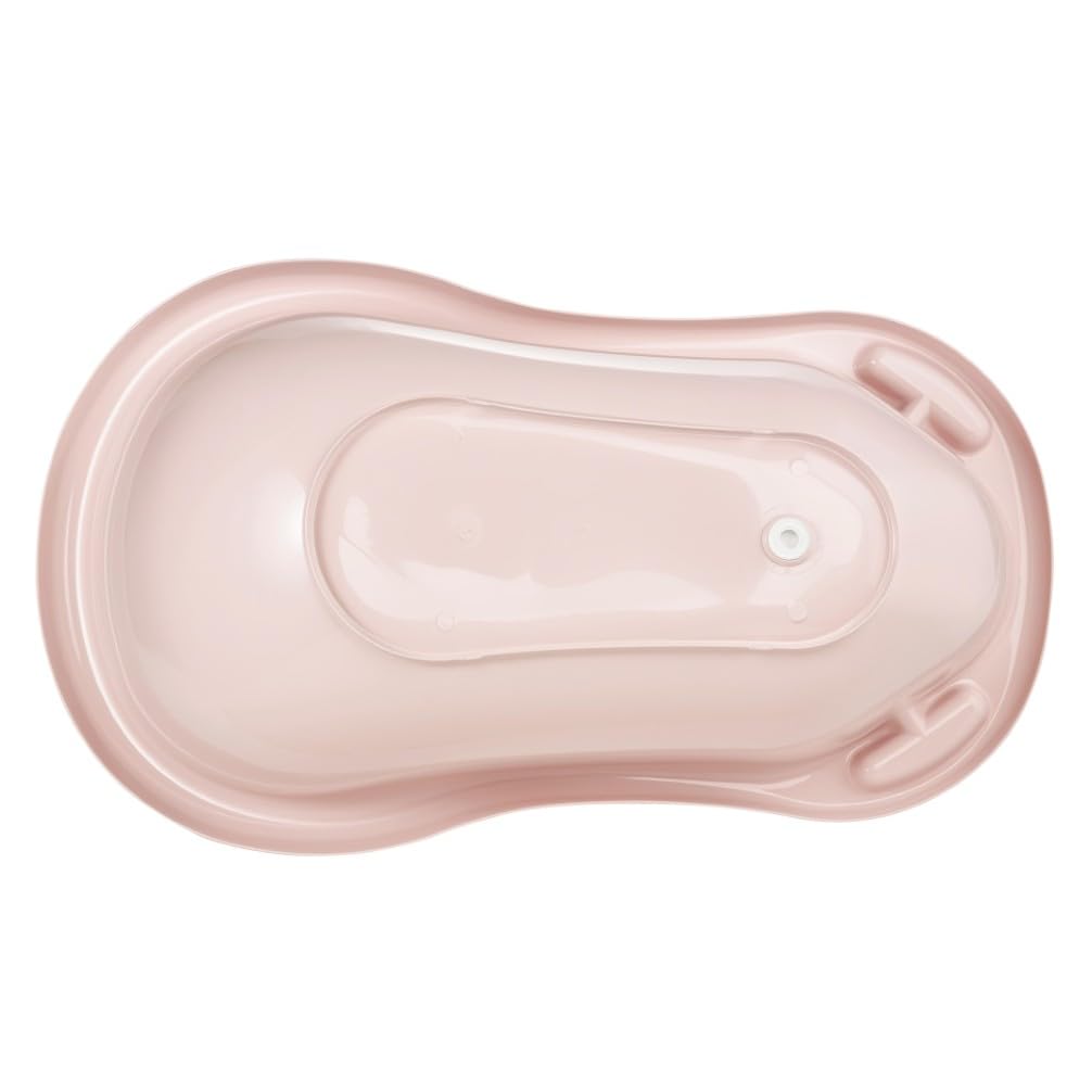 keeeper Minnie Ergonomische Babywanne mit Stöpsel, Ab 0 bis ca. 12 Monate, 84 cm, Maria, Nordic Pink