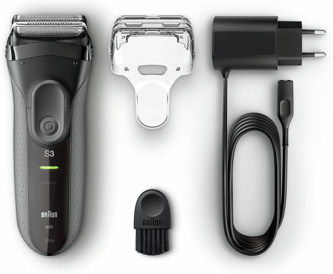 Braun Series 3 ProSkin 3000s wiederaufladbarer Elektrorasierer Wet &amp; Dry für Männer Trockenrasierer