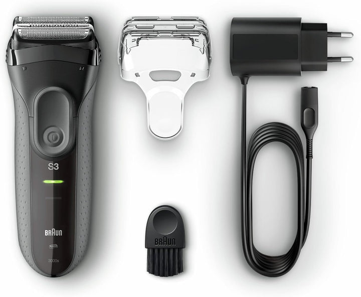 Braun Series 3 ProSkin 3000s wiederaufladbarer Elektrorasierer Wet &amp; Dry für Männer Trockenrasierer