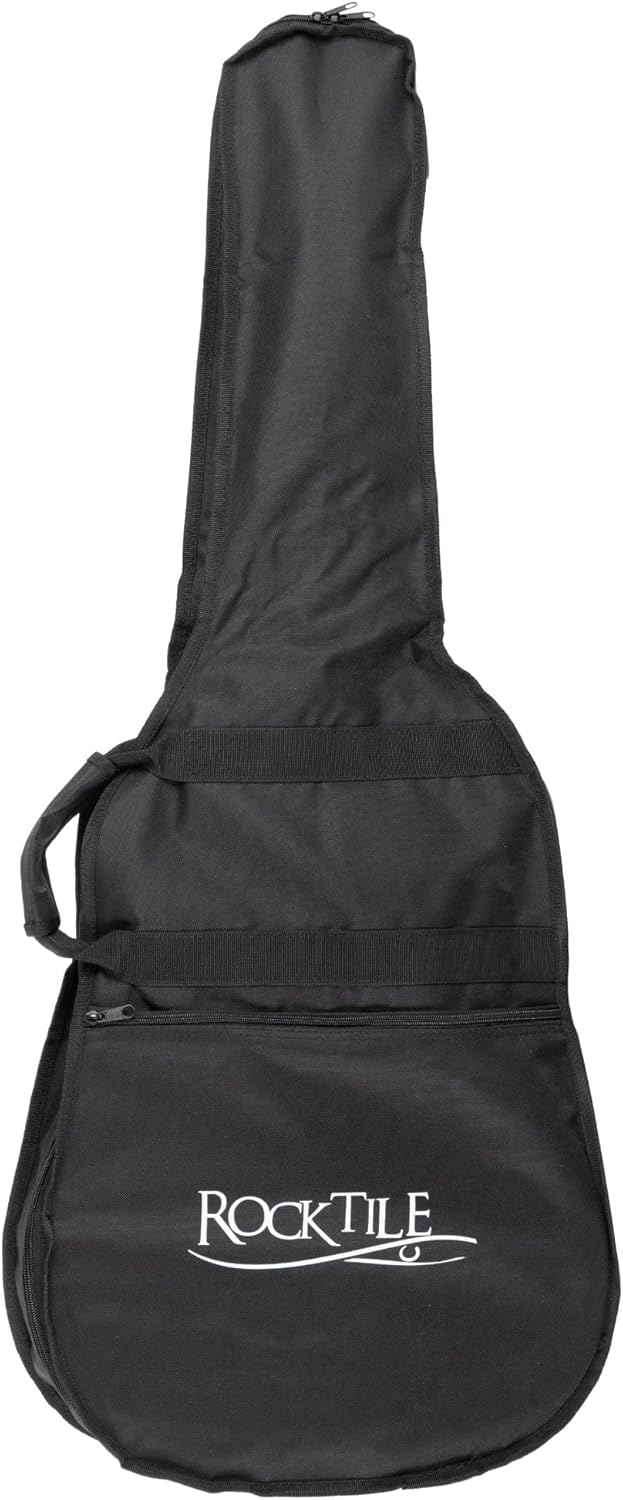 Rocktile WSD-8CE-NT Slim Line Westerngitarren Set - Dreadnought Akustik Gitarre - Westerngitarre mit