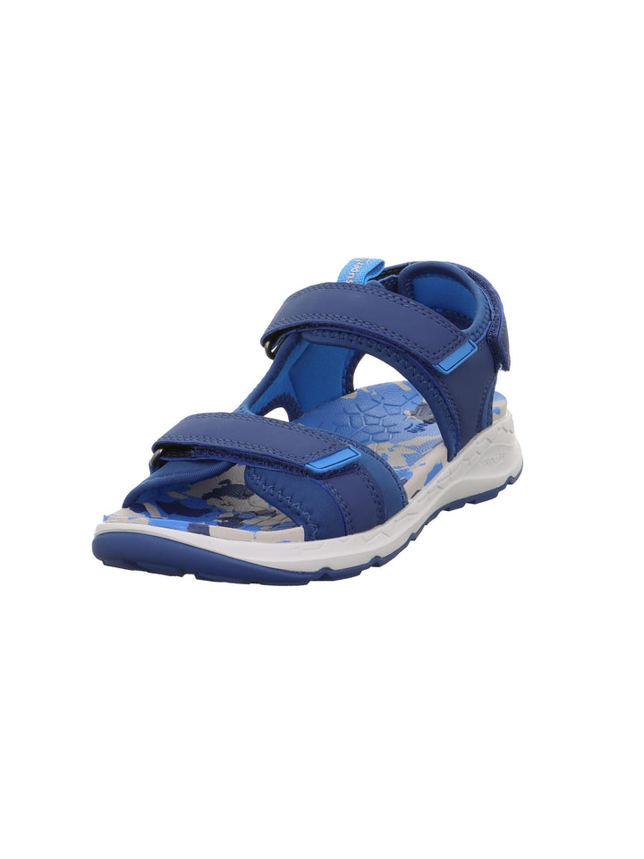Superfit Jungen Criss Cross Sandale, Blau 8000