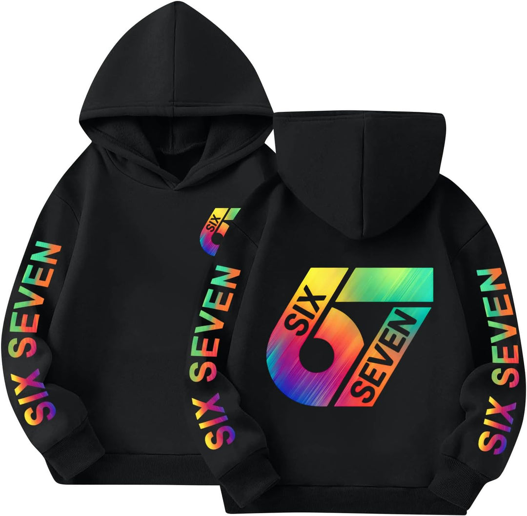 67 Six Seven Kapuzenpullover Für Jungen Mädchen Hoodie Unisex Kinder Sweatjacke Kapuzenpullover Six