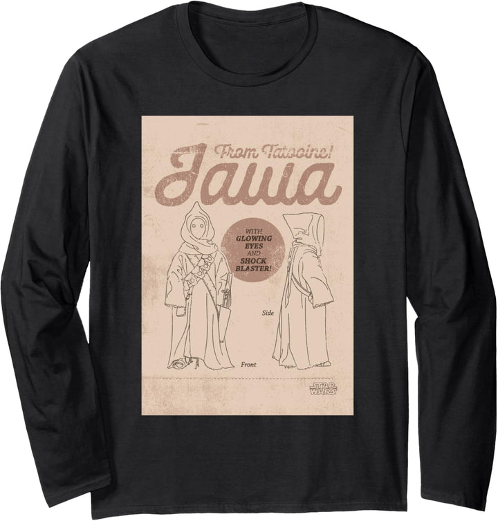 Star Wars The Mandalorian Jawa Tatooine Toy Poster Langarmshirt