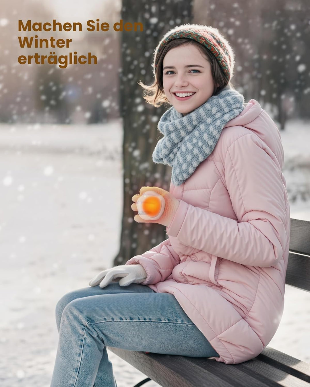 Gaiatop Handwärmer Elektrisch 2er-Pack, 4000 mAh Taschenwärmer Wiederverwendbar 3 Heizmodi Elektrisc