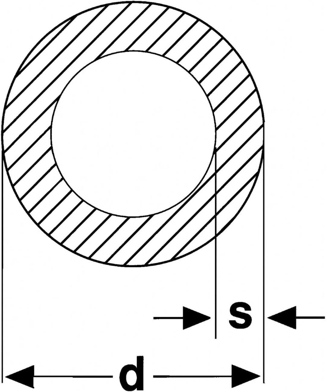 thyssenkrupp Stahlrohr verzinkt Ø 33,7 x 3,2 mm (1") in 1000 mm Länge | Rundrohr Stahl | Konstruktio