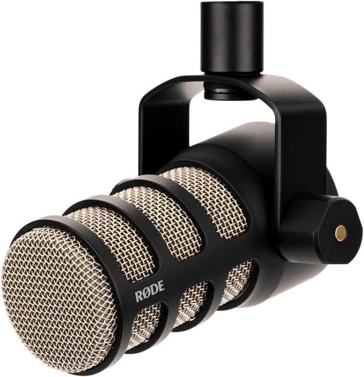 Rode Podmic Podcast-Mikrofon + keepdrum MS138 Gelenkarm-Stativ Weiss PodMic Schwarz/ Weiss, PodMic S