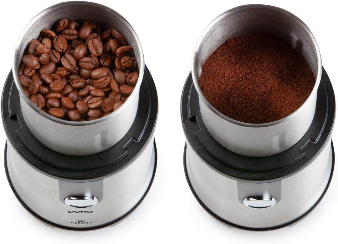 Domo DO723K Kaffeemühle, Edelstahl, 300 W, Silber