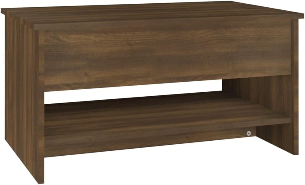 WIFESE Couchtisch Höhenverstellbar 80x50x40 cm Beistelltisch Wohnzimmertisch Verstellbare Tischplatt