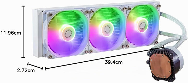 Cooler Master MasterLiquid 360L Core ARGB Wasserkühlung - CPU-Flüssigkeitskühler mit Zweikammer-Gen-