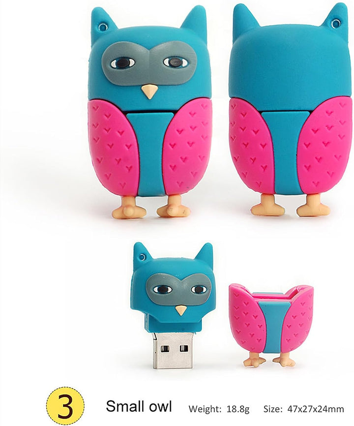 LEIZHAN 16GB*5 USB-Stick Hochgeschwindigkeits-Silikon Memory Stick Cartoon Speicherstick Flash-Speic
