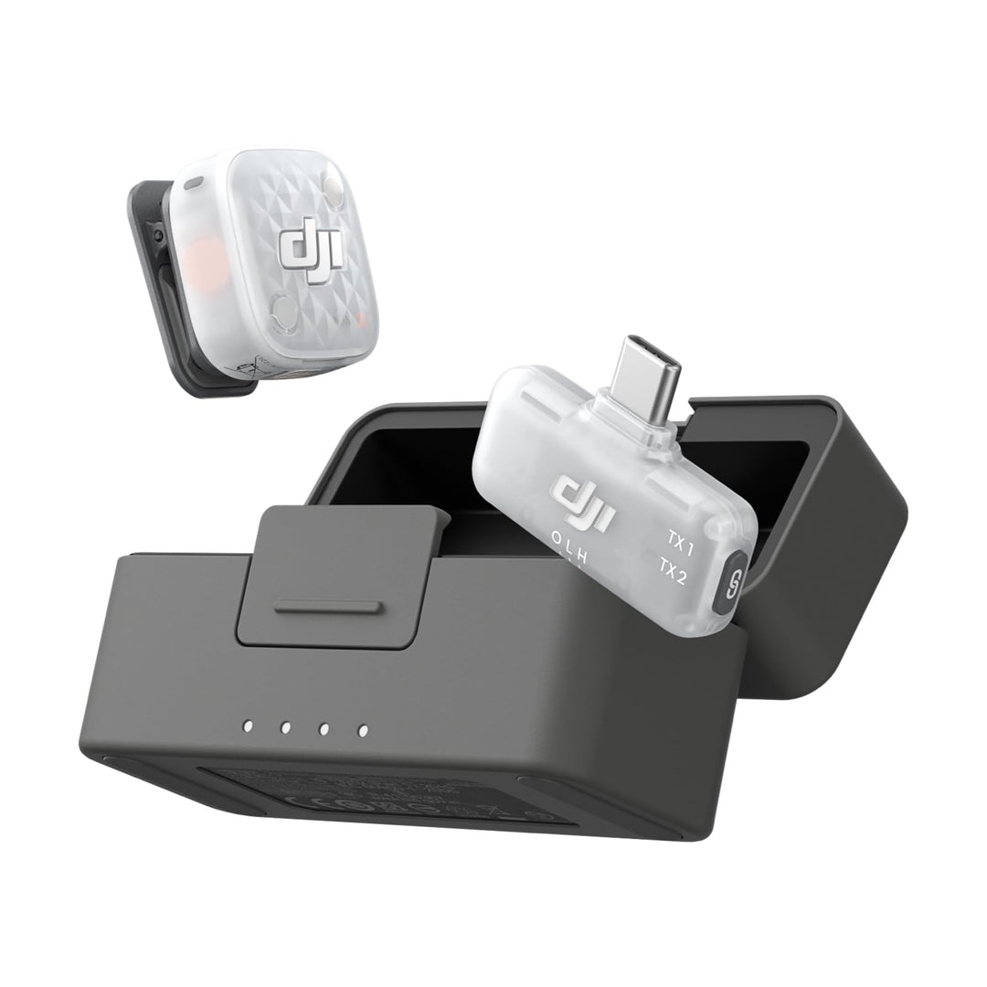 DJI Mic Mini 2S (1 TX + 1 Handy-Empfänger + Case), KI-Geräuschunterdrückung Mic Mini 2S (1 Sender +