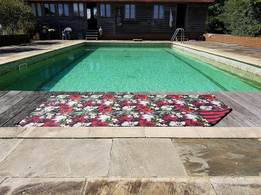 Ed Hicks Mikrofaser Strandtuch – extra gross XXL 200 x 90 cm – Bade, Urlaubs und Reisehandtücher –sa