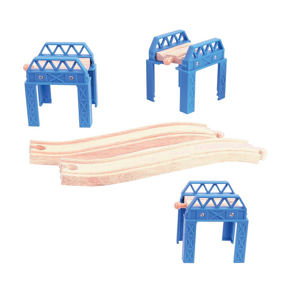 Bigjigs Rail 3 Brückteile Zum Stapeln Oder Verbinden