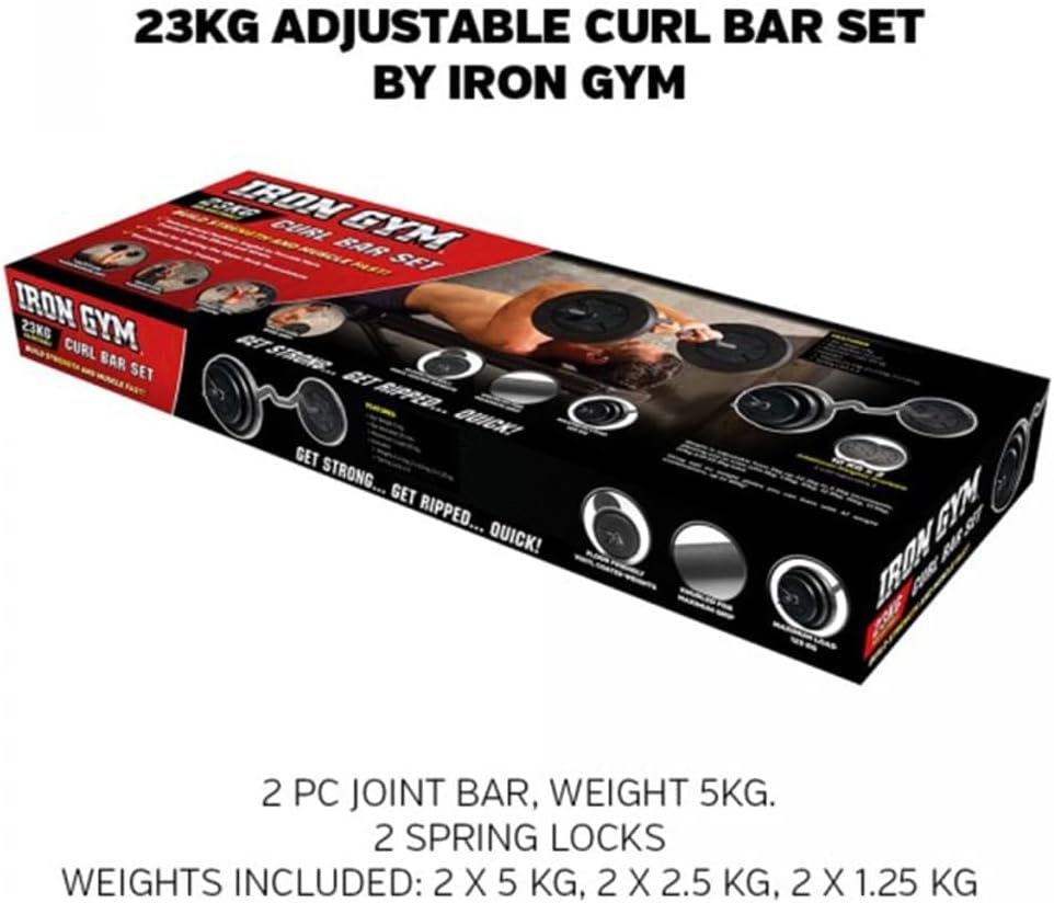 Langhantel Curl Iron Gym inkl. Gewichte Langhantelstange Gewichte Gewichtsscheiben Hantelscheiben