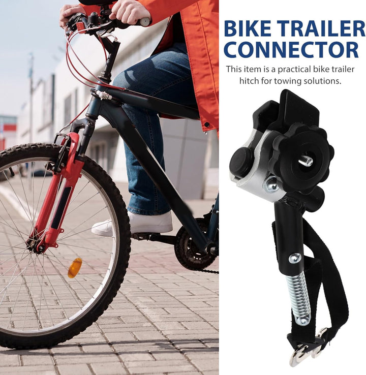 Garneck Fahrrad Anhängerkupplung, Universal Fahrradanhänger Aluminium Legierung Linker Fahrrad Kuppl