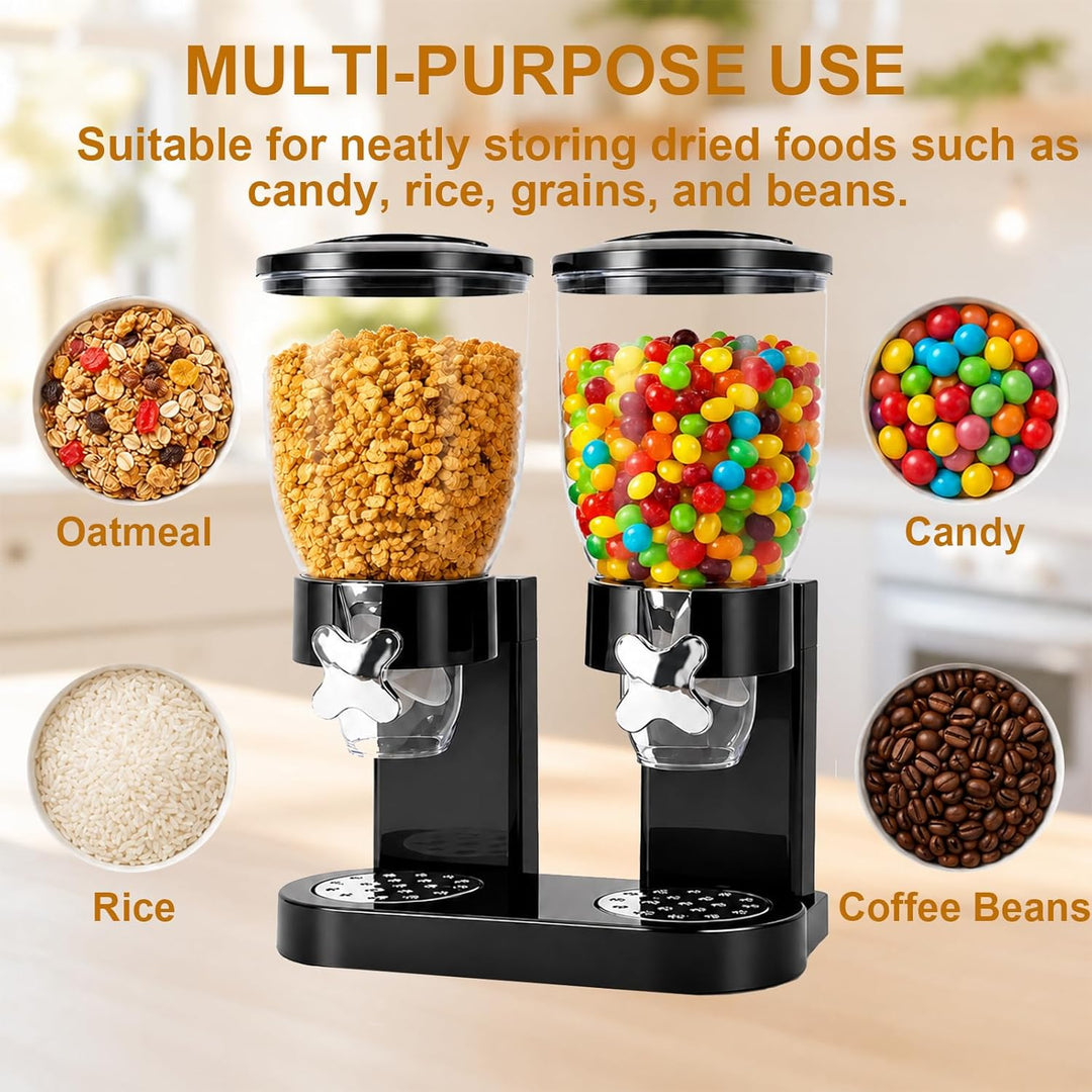 Cereal Dispenser Countertop 2L 2er Pack, Luftdichter Müslispender für die Organisation des Küchenvor