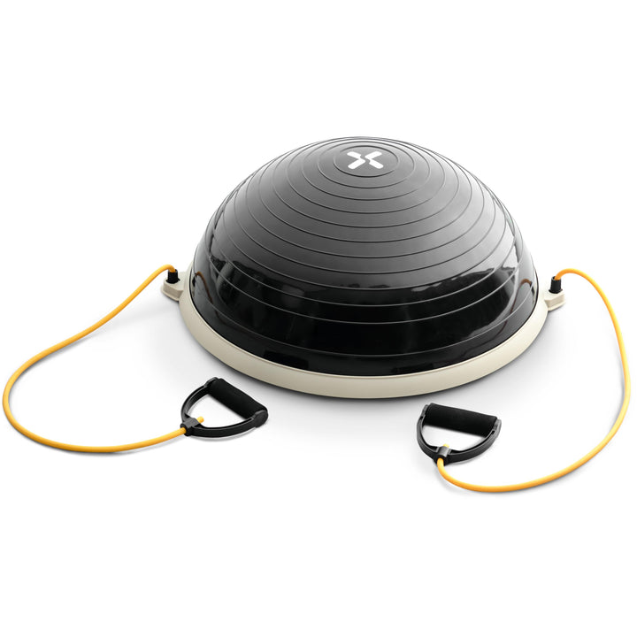 SportPlus Balance Ball Halbkugel inkl. Traningsbänder, ca. 62 cm Durchmesser, Balance Trainer für Gl