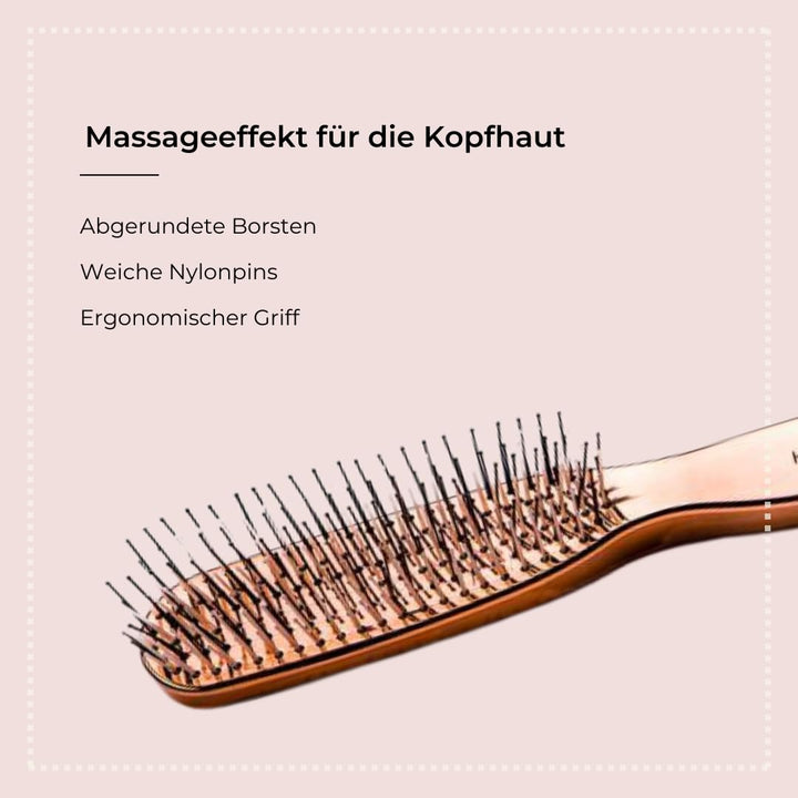 Hercules Sägemann - 8213 Zauberbürste | Haarbürste ohne Ziepen | Haar-Entwirrbürste für Damen und He