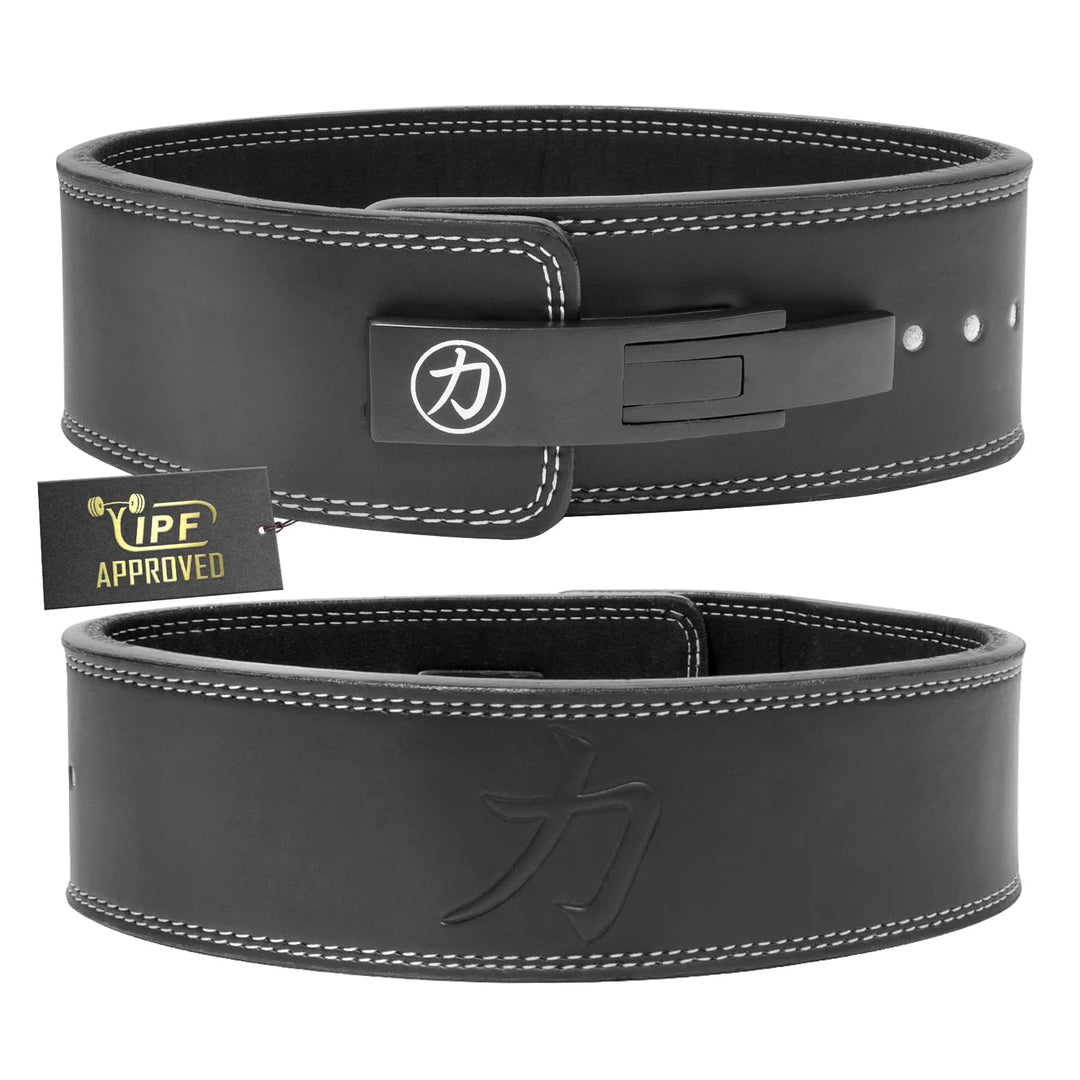 Strength Shop 13mm Lever Belt Gewichthebergürtel + Hebelschnalle, IPF-Zertifiziert für Wettkampf & C