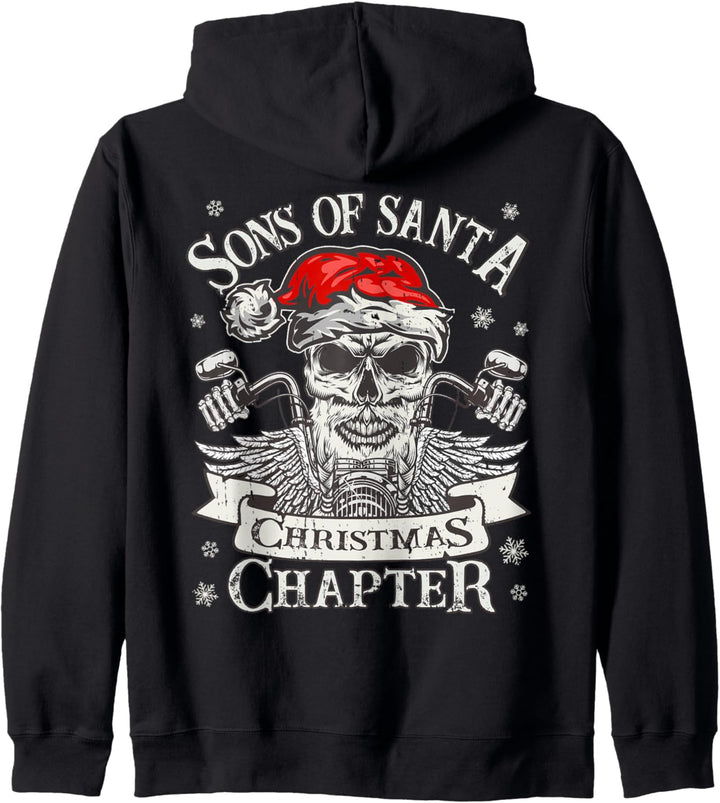 Biker Sons of Santa – Santa Riding Motorrad on Christmas Kapuzenjacke