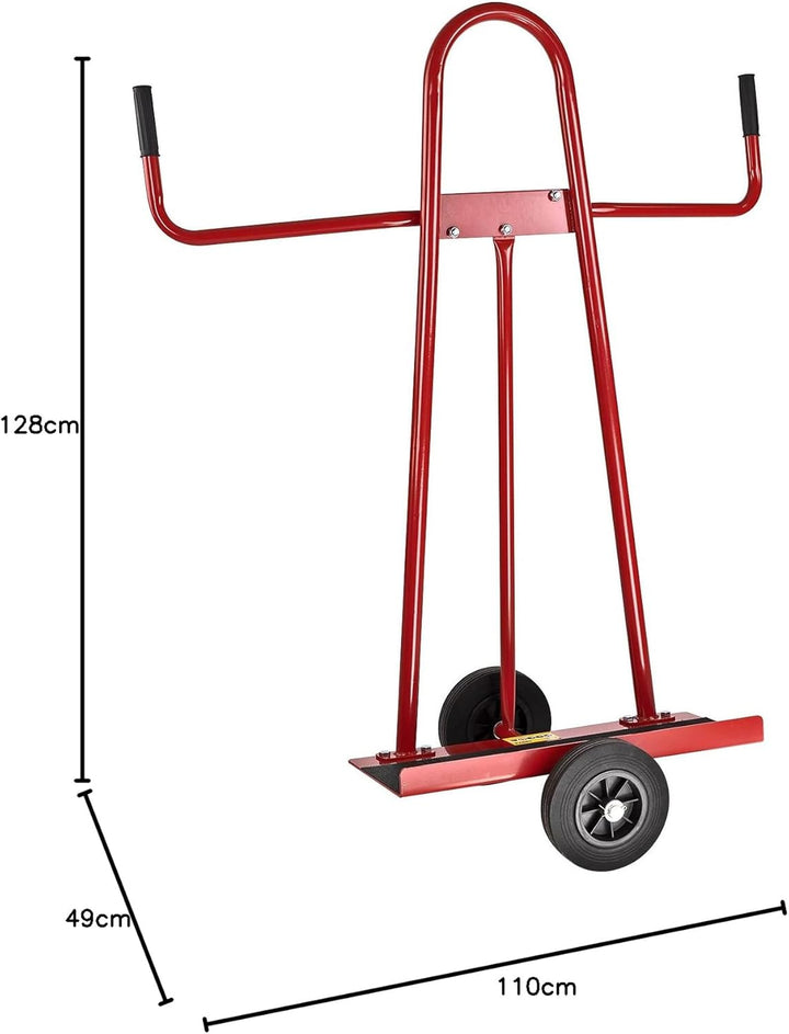 DEMA Plattenwagen – Schwerlast Plattentransportwagen für Rigips, Sperrholz & Platten, Robuster Trans