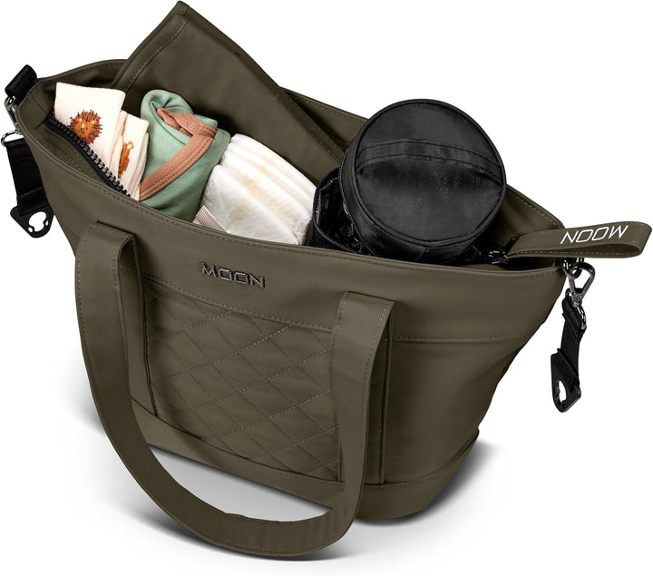 MOON Wickeltasche V-Shape sand Moss, Moss