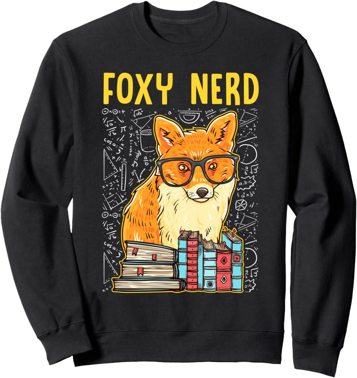 Foxy Nerd Buch Lernzitat für Sly Fox Sweatshirt
