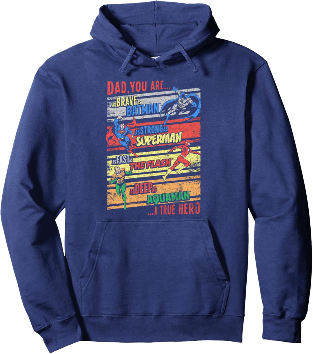 Justice League A True Hero Pullover Hoodie