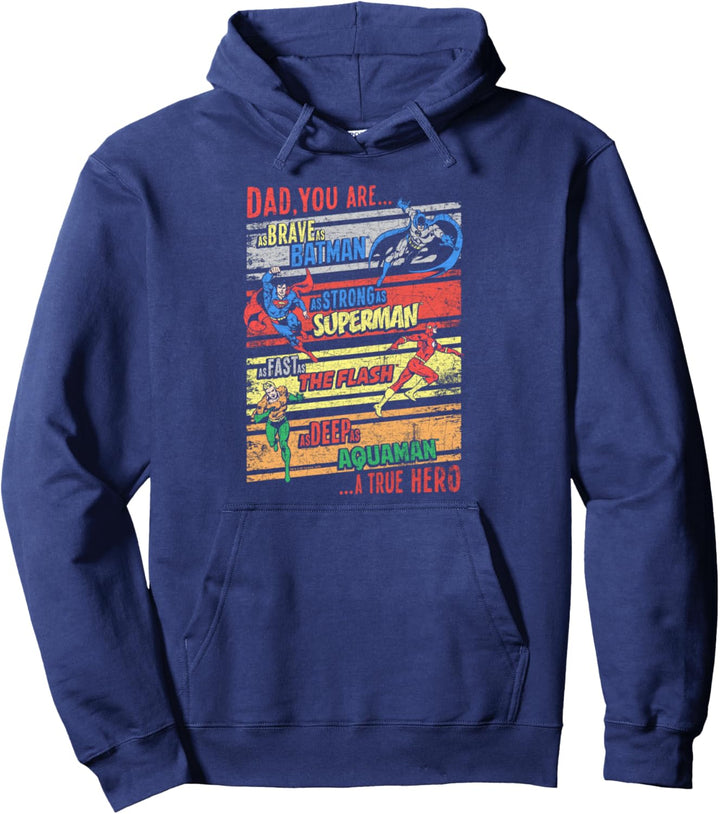 Justice League A True Hero Pullover Hoodie