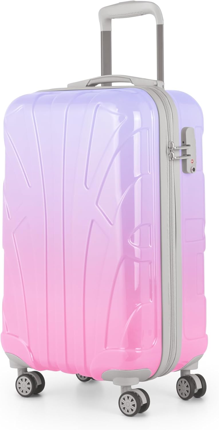 suitline - Handgepäck Hartschalen-Koffer Koffer Trolley Rollkoffer Reisekoffer, TSA, 55 cm, ca. 34 L