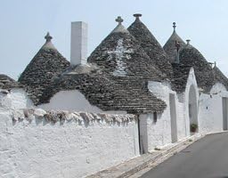 Keramik-Modell - Pugliesi Trulli, Alberobello, Italien