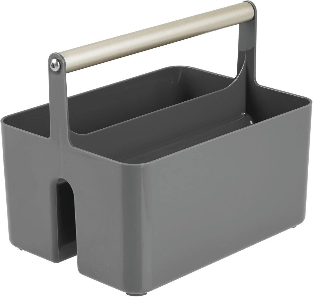 mDesign Badezimmer Aufbewahrungsbox – Korb mit Griff zur Kosmetikaufbewahrung – Bad Organizer mit zw