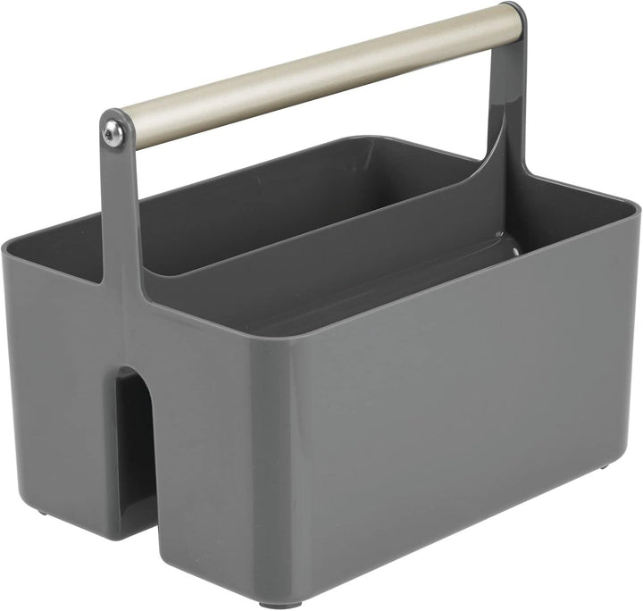 mDesign Badezimmer Aufbewahrungsbox – Korb mit Griff zur Kosmetikaufbewahrung – Bad Organizer mit zw