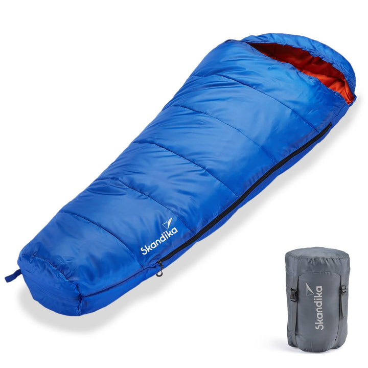 Skandika Vegas Junior Kinderschlafsack | Outdoor Camping Schlafsack für Kinder, weiches Innenfutter,