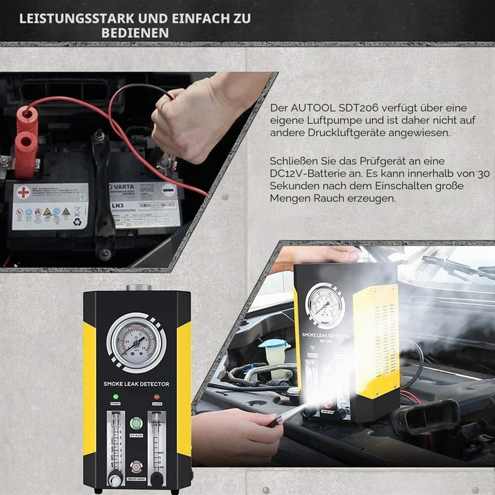 AUTOOL SDT-206 Automotive Auto Fahrzeug Boot Conduit Rohrsystem Auto ROHR Leckage Tester Auto Krafts
