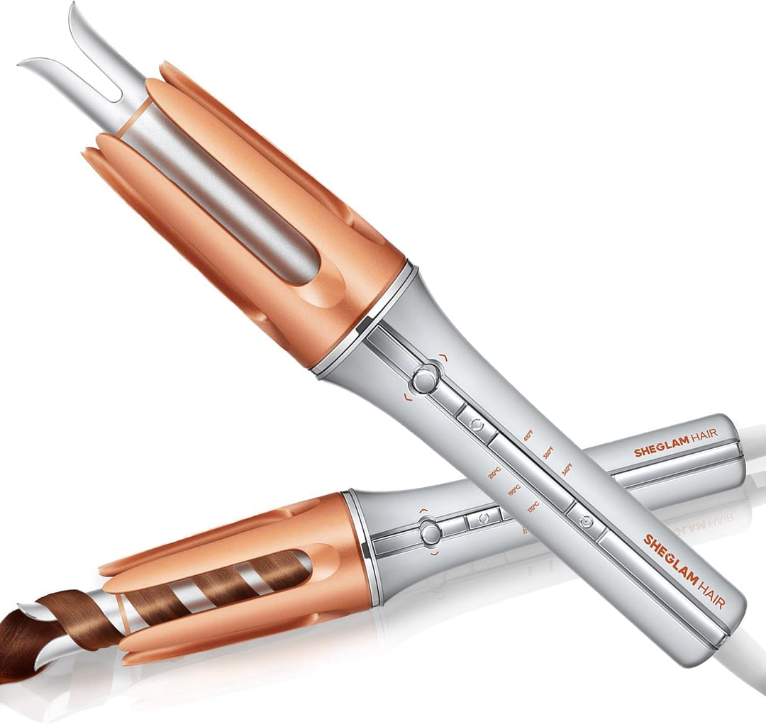 SHEGLAM Automatische Lockenstab 25mm mit Keramikbeschichtung, 3 Temperaturstufen (170-210°C), Schnel