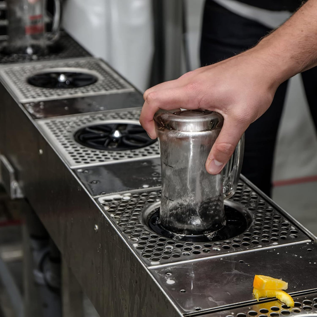 Edelstahl Tassenreiniger, Glasspüler Bar Counter Automatischer Tassenreiniger Edelstahlwaschmaschine