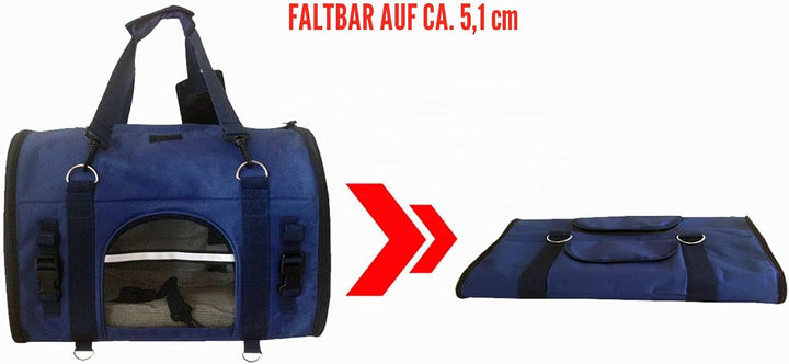 6-in-1 ROBUSTER Transportrucksack für Haustiere, Brusttasche, Schultertasche, Kleintiertransportbehä