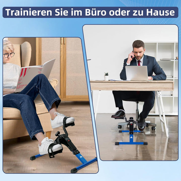EVOLAND Mini Fitnessbike für zuhause, Arm und Beintrainer Fitnesstrainer, Sportgerät Heimtrainer, Ho