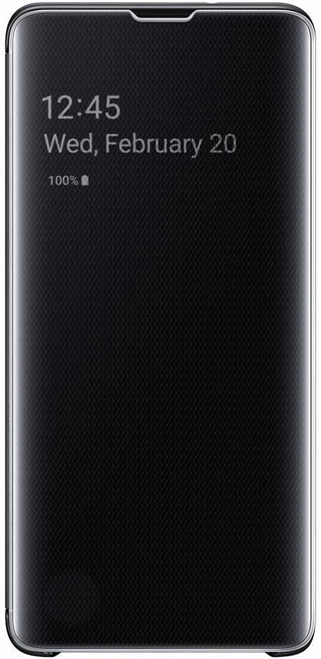 Samsung Clear View Cover für Galaxy S10 Schwarz - 6.1 Zoll, Schwarz