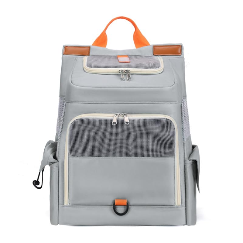 Rucksack für Katze und Hund Tragbarer, geräumiger und atmungsaktiver Katzenrucksack (grau)