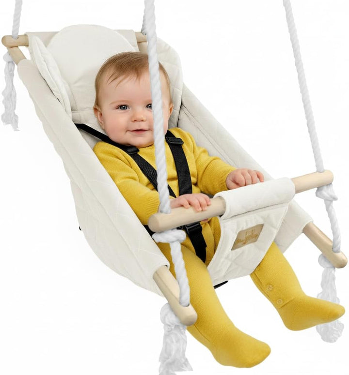 BlueKitty Wiege; Schaukel; Liegestuhl für Kinder; Babyschaukel; Kinderschaukel mit Kissen; Schaukel