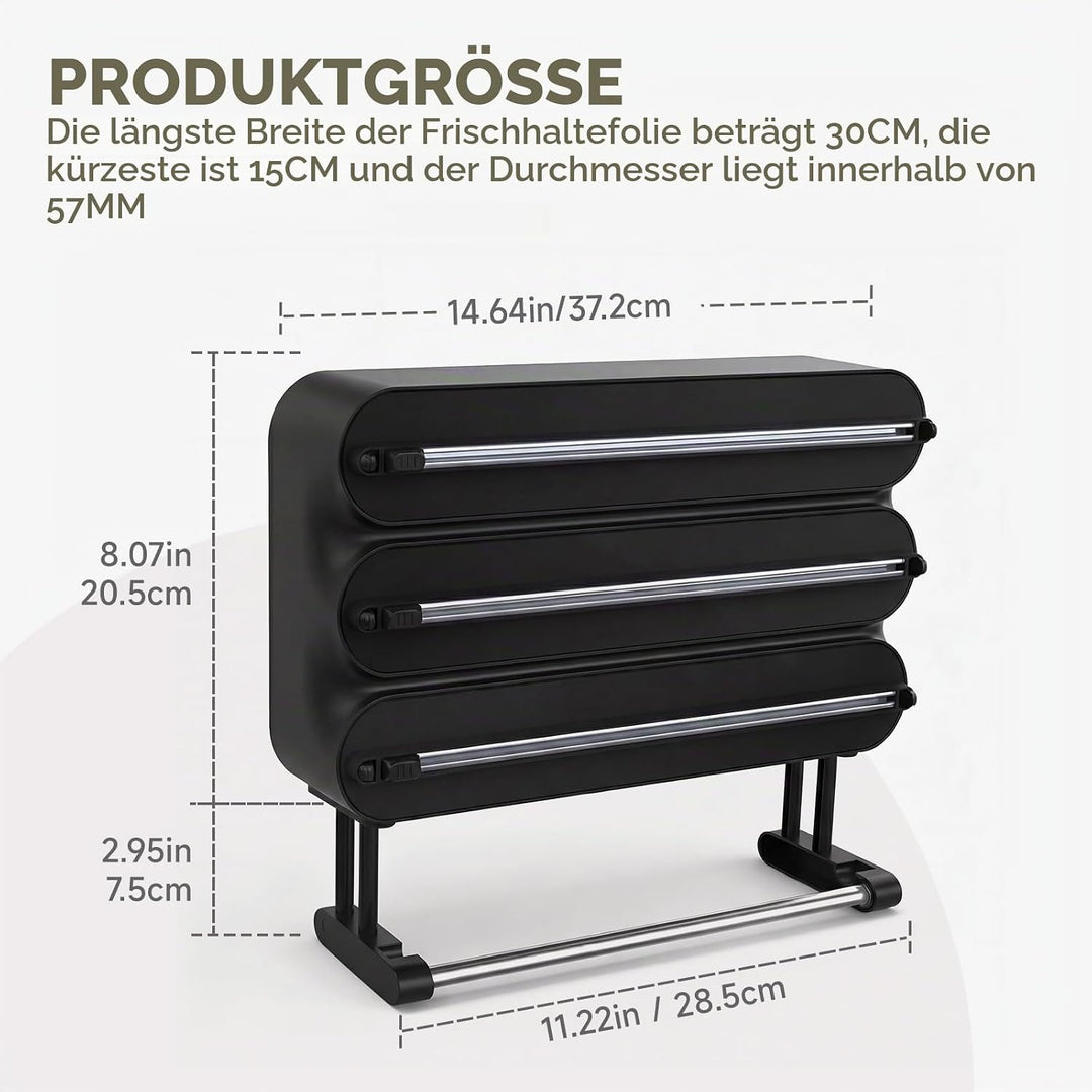 Küchenrollenhalter Wand,Frischhaltefolienspender und alufolie schublade,Alufolienspender und frischh