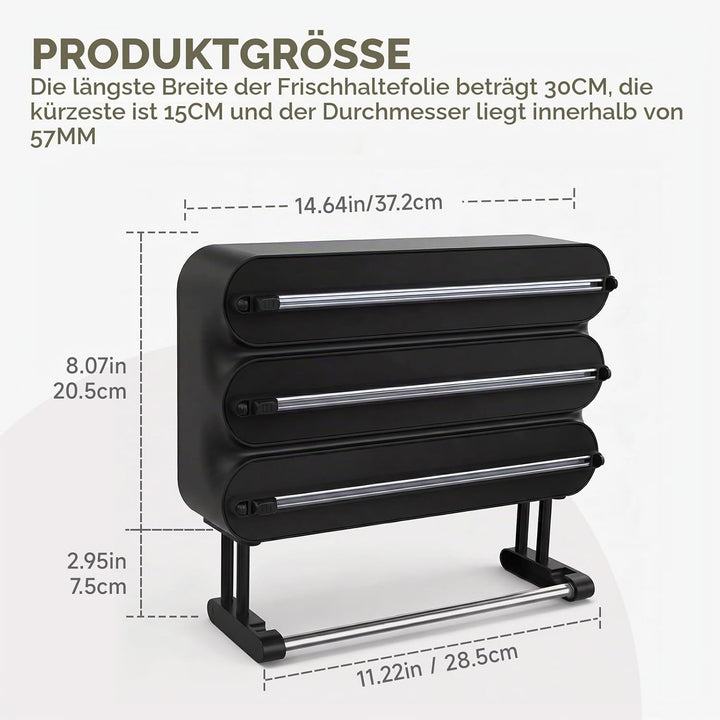 Küchenrollenhalter Wand,Frischhaltefolienspender und alufolie schublade,Alufolienspender und frischh