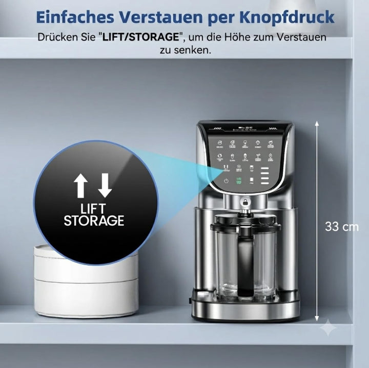 Eismaschine 10-in-1 Edelstahl – Gelato, Sorbet, Frozen Yogurt, 3 BPA-frei | Veganes &amp; zuckerfreies E