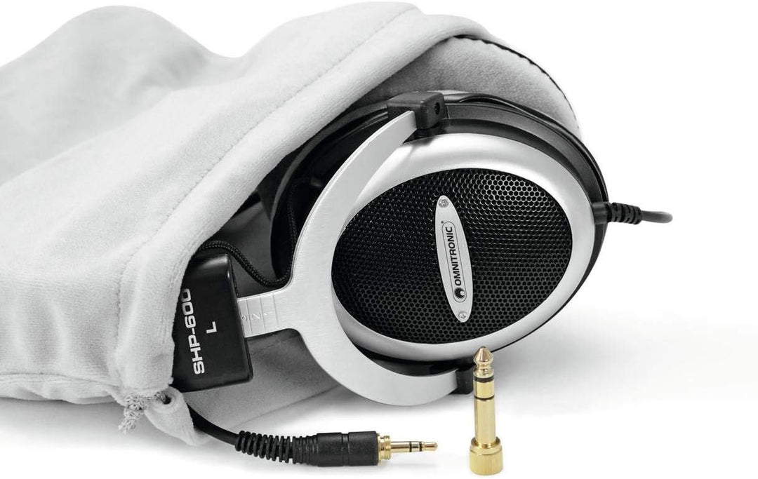 OMNITRONIC SHP-600 HiFi-Kopfhörer | Halboffener, ohrumschliessender, dynamischer Stereokopfhörer | G